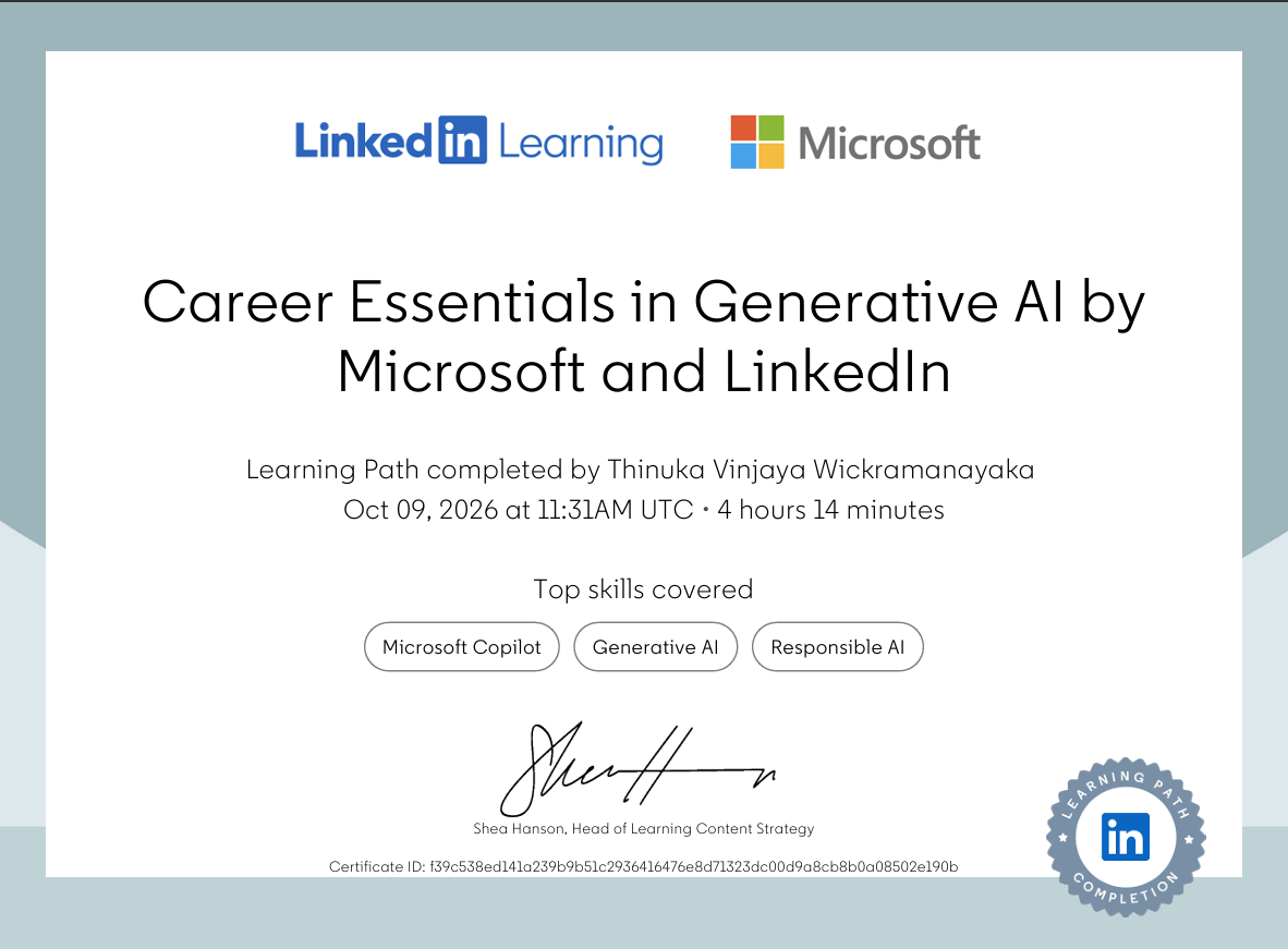 Career Essentials in Genarative AI by Microsoft and LinkedIn
