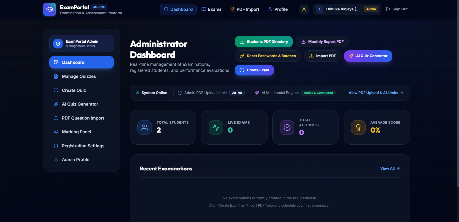 AI-Powered Examination System